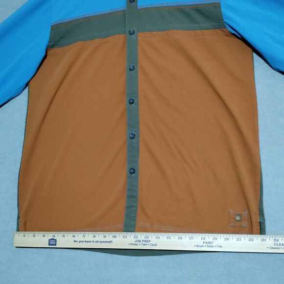 Territory Ahead Shirt Mens Large L/S Button Up Color Block Western Soft Comfort - Picture 9 of 16